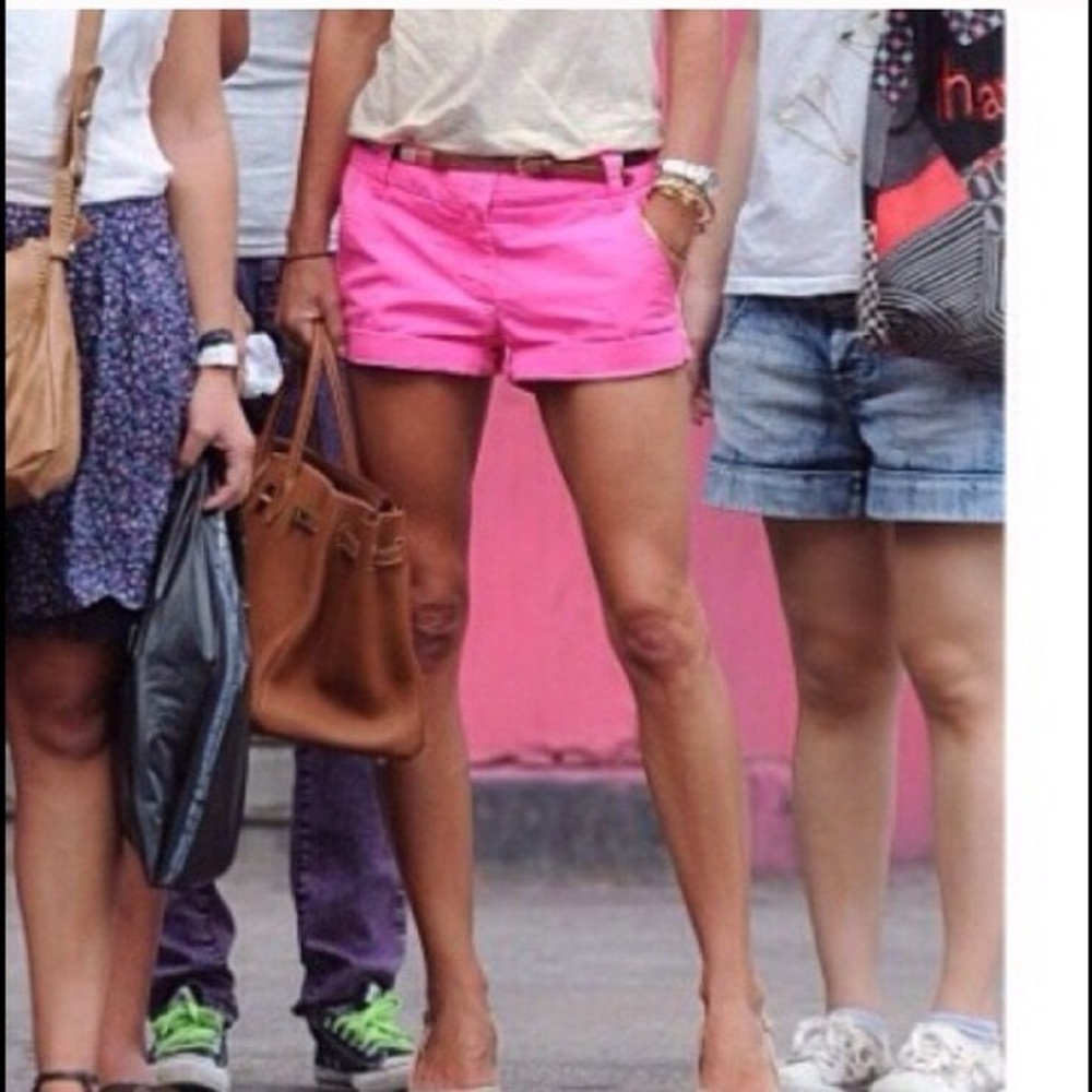 J.Crew Bright Pink 3” Chino Shorts
